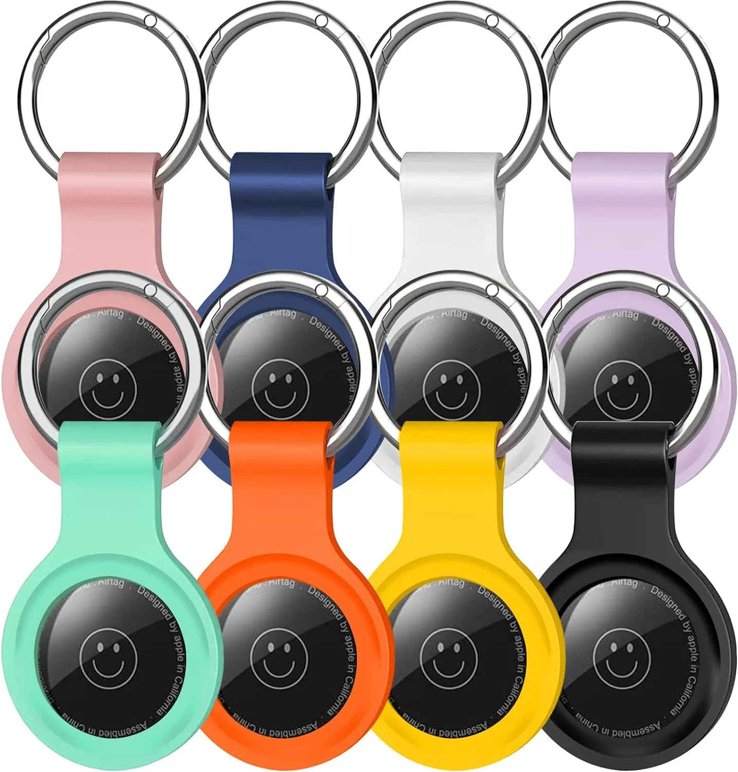 8/4/2Pack Silicone itag Case for Airtags with Keychain, Protective Cover for Airtag Key 1005006983257505