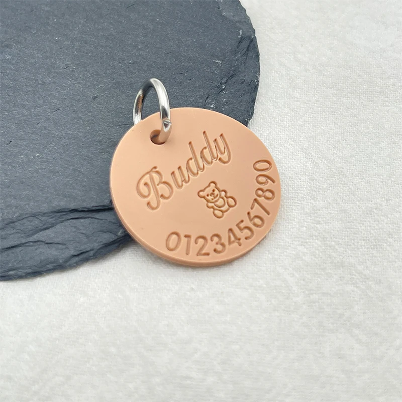 New Customized Silicone Pet Anti-Lost ID Tag Cat Dog Engraved Name Phone Number Custom Pendant 1005006983979150