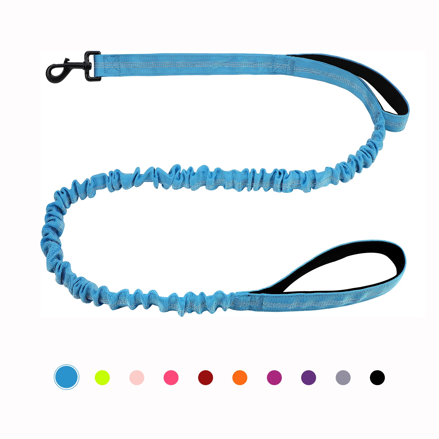 Bungee Dog Leash, Heavy Duty Dog Leash with Shock Absorption, 2 Padded Handles Training Leash 1005006985849674