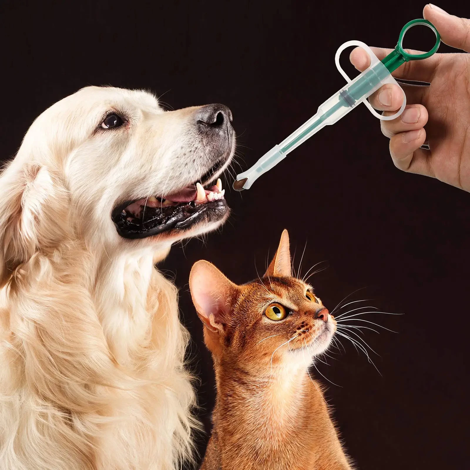 Pet Medication Dispenser, Pressing Feeding Stick for Cats and Dogs, Eating Pills, Pills 1005006995770912