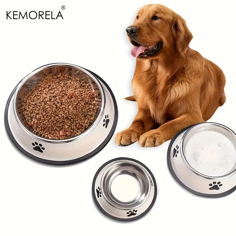 Stainless Steel Pet Dog Bowl Food Storage Container Dog Food Bowl Water Bottle Pet Bowl Feeder Dish 1005007002871415