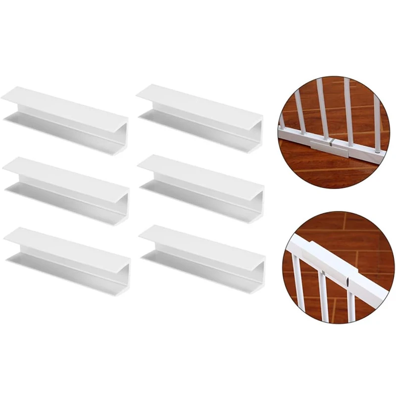 6 Pcs Safety Door Reinforcement Slot Baby Gate Dog Groove Gates Pet Supplies PVC Dog Gate 1005007014309375