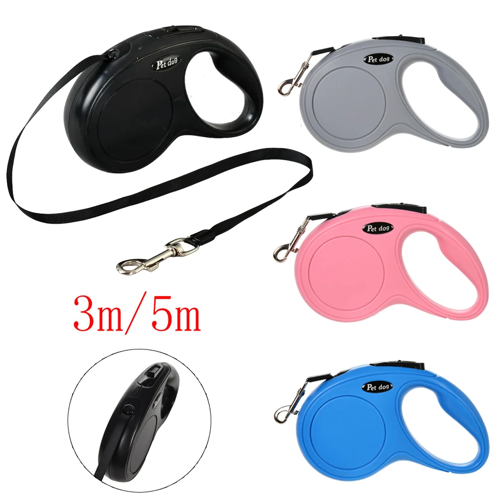 Pet Dog Leash for Small Medium Dogs Cats Walking Automatic Retractable Extending Puppy Solid 1005007031665708