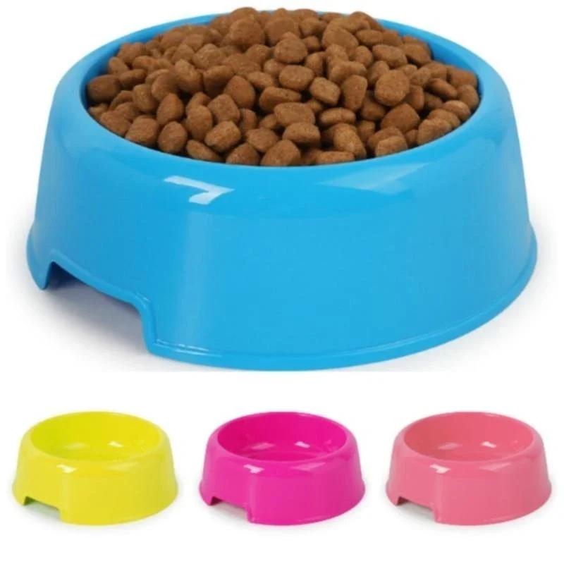 Pet Bowls Dog Cat Plastic Food Feeding Water Dish Bowl Feeder Pet Supplies Товары Для Собак 1005007043469393