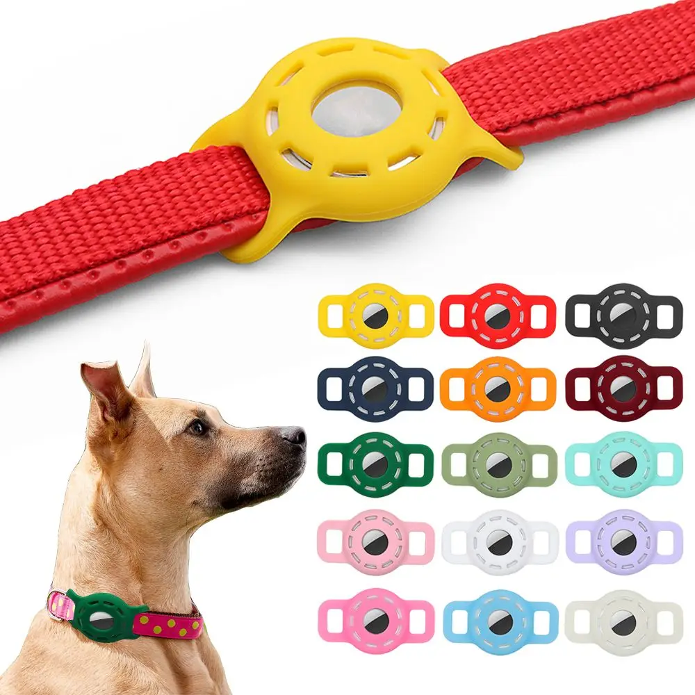 New Dog Cat Collar GPS Finder Airtag Protective Case Air Tag Holder Pets Anti-lost Locator Sleeve 1005007044944265