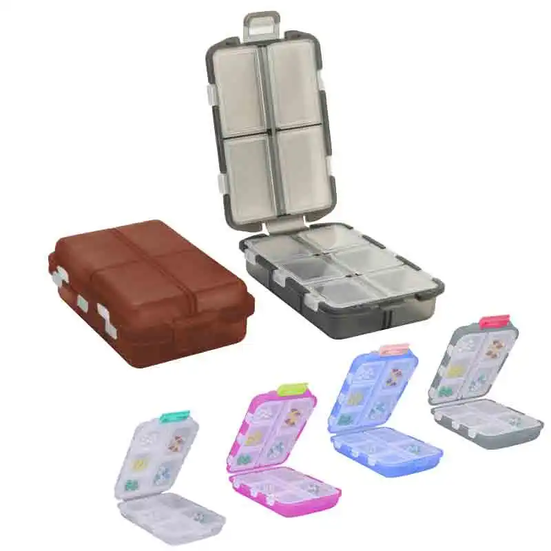 Convenient Travel Pill Organizer Dispenser Portable Pocket Pharmacy Medicine Box Small Case 10 1005007045663947