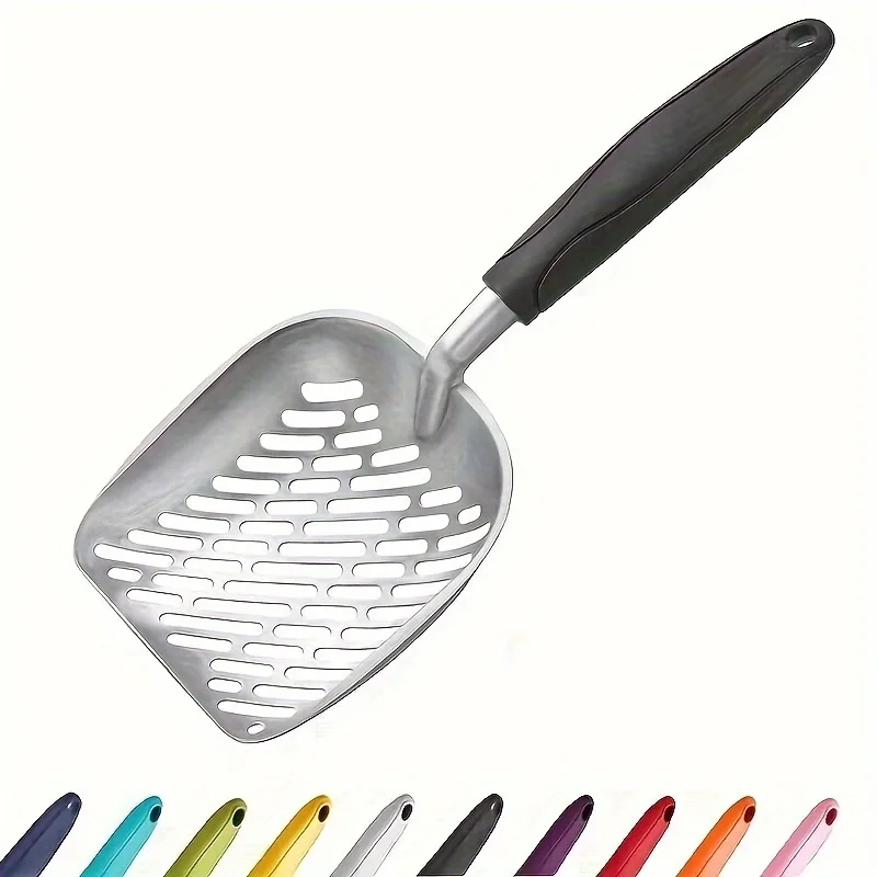 Extra Large Aluminum Alloy Deep Shovel Poop Sifting with Long Handle Metal Cat Litter Scoop 1005007047269289
