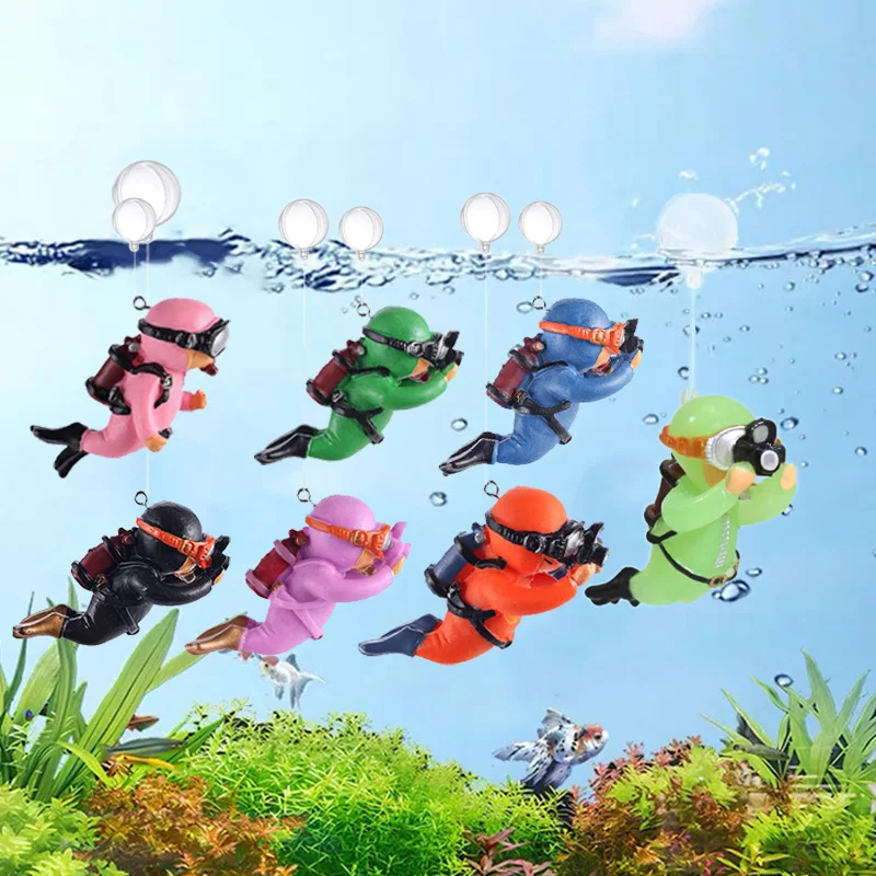 Aquarium Accessories Miniature Diver Ornaments Fish Tank Decoration Aquarium Decor Floating 1005007049188025