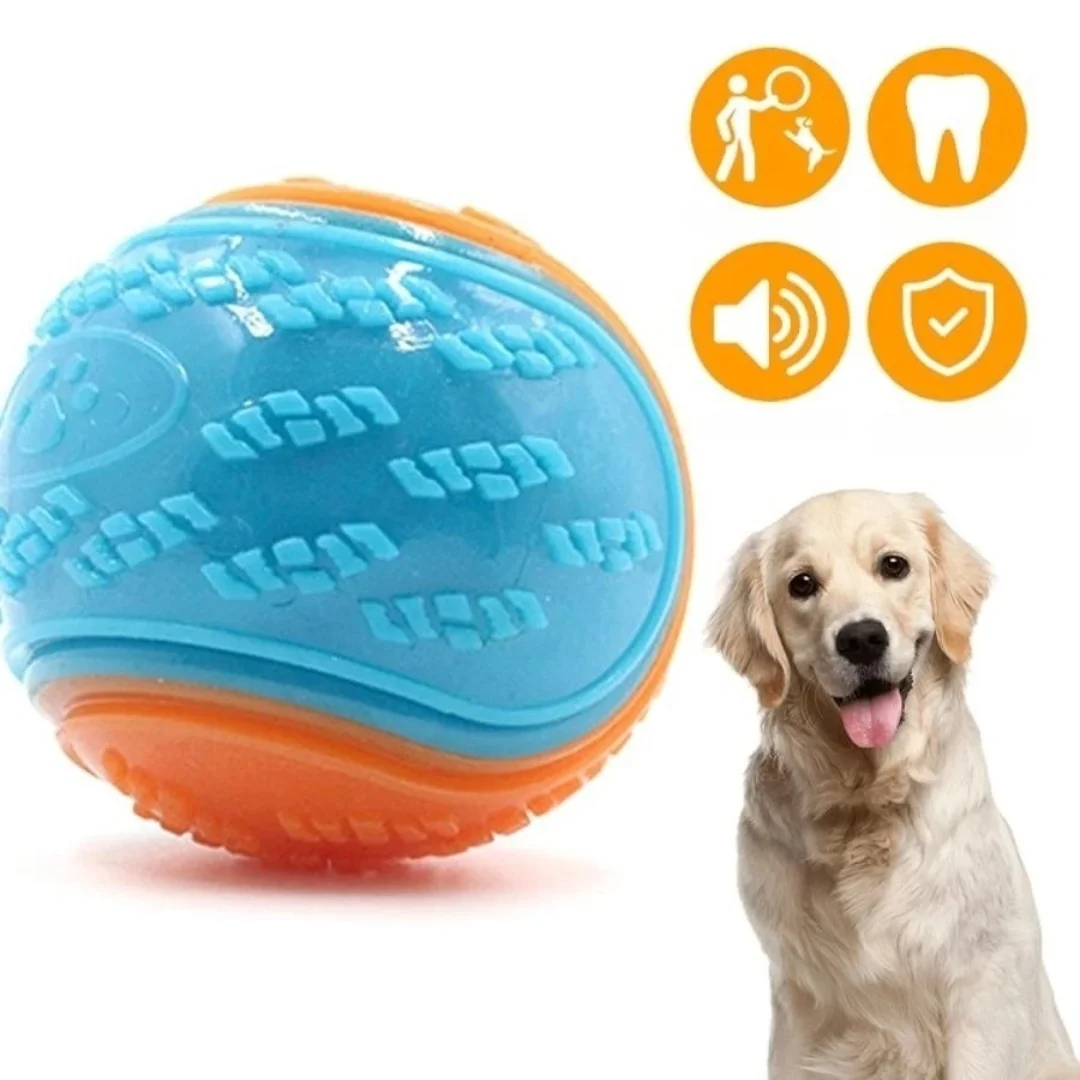 Bite-resistant Pet Dog Toy Rubber Ball Beef-flavored Elastic Ball To Prevent Dog From Destroying 1005007052611783