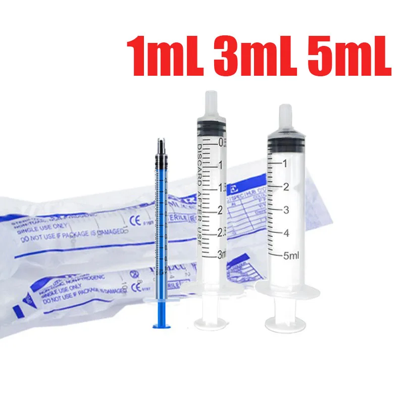 5-100Pcs 1ML 3ML 5ML Small Syringe Without Needles Analyze Disposable Nutrient Plastic Syring 1005007058307905