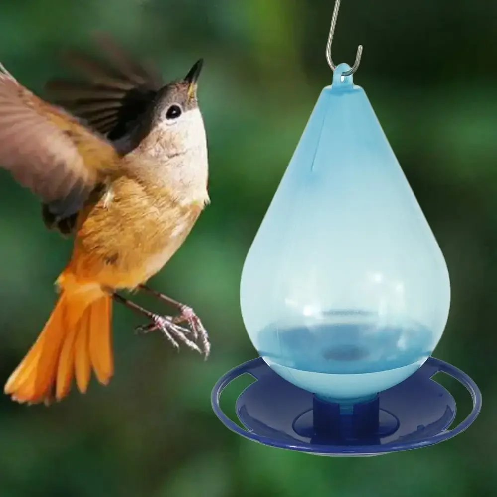 New Bird Flower Shaped Hanging Bird Feeder Birdbath For Garden Outdoor Decor, Yard Farm Supplies 1005007062008333
