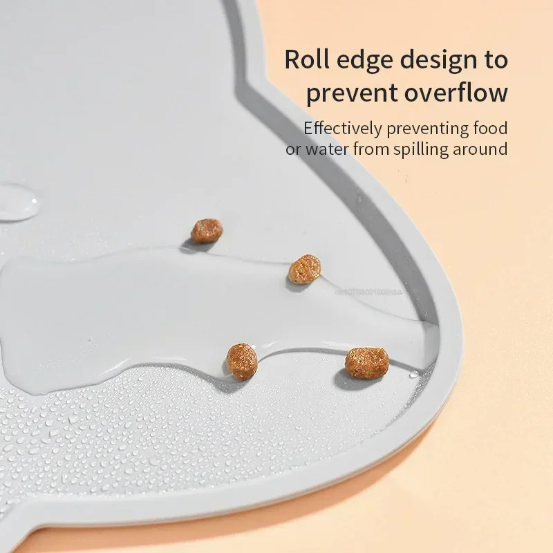 Waterproof Pet Mat for Dog Cat Solid Color Silicone Pet Food Feeding Pad Pet Bowl Drinking Mat 1005007074819861