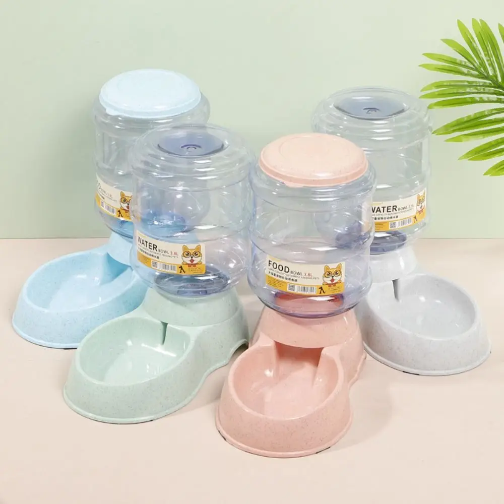 3.8L Dog Cat Food Dispenser Plastic Large Capacity Automatic Water Bottle Gravity Feeder with 1005007082122137