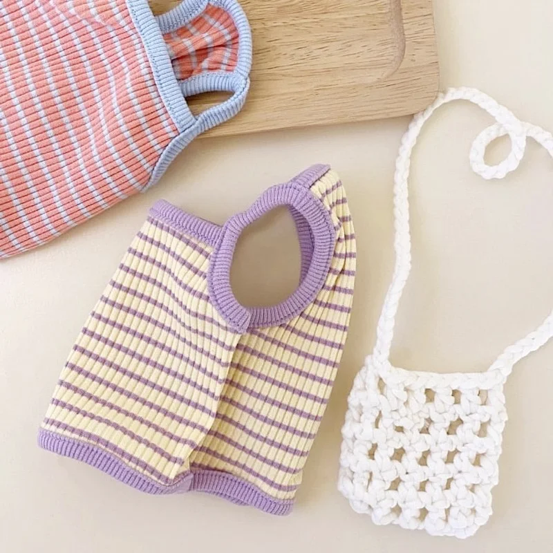 Summer Cool Dog Vest for Small Dogs Fashion Dog Clothes Cute Stirped Puppy Pullover Suspender Cat 1005007082850955