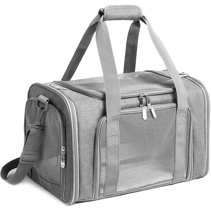 Cat Pet Carriers Dog Travel Hand Bags Dog Carrier Bag Soft Side Backpack Airline Approved Transport 1005007110249928