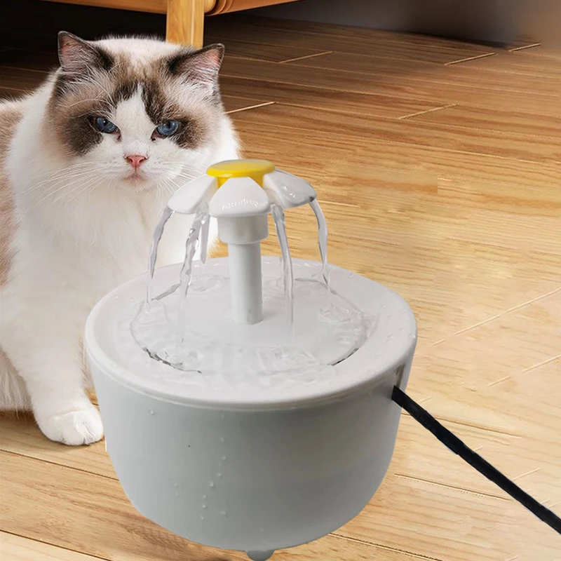 Cat Water Fountain Auto Filter Transparent Cat Drinker USB Electric Mute Recirculate Filtering 1005007123962156