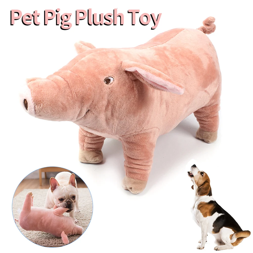 Cute Plush Pig French Bulldog Chew Toys for Dogs Bite-resistant Pet Dog Toy Venting Doll Sleeping 1005007131301954