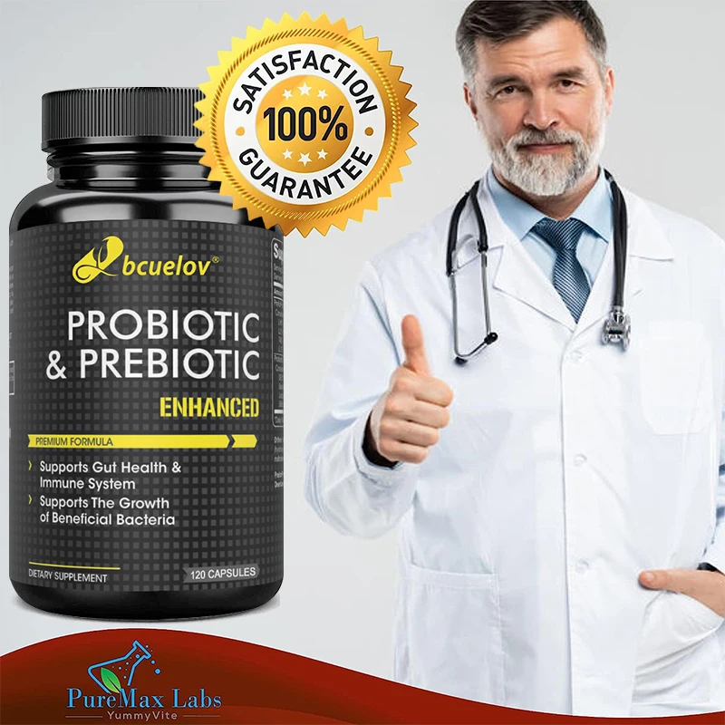 Probiotics and Prebiotics Support Gut Health and The Immune System, Relieve Constipation, Bloating 1005007134662597
