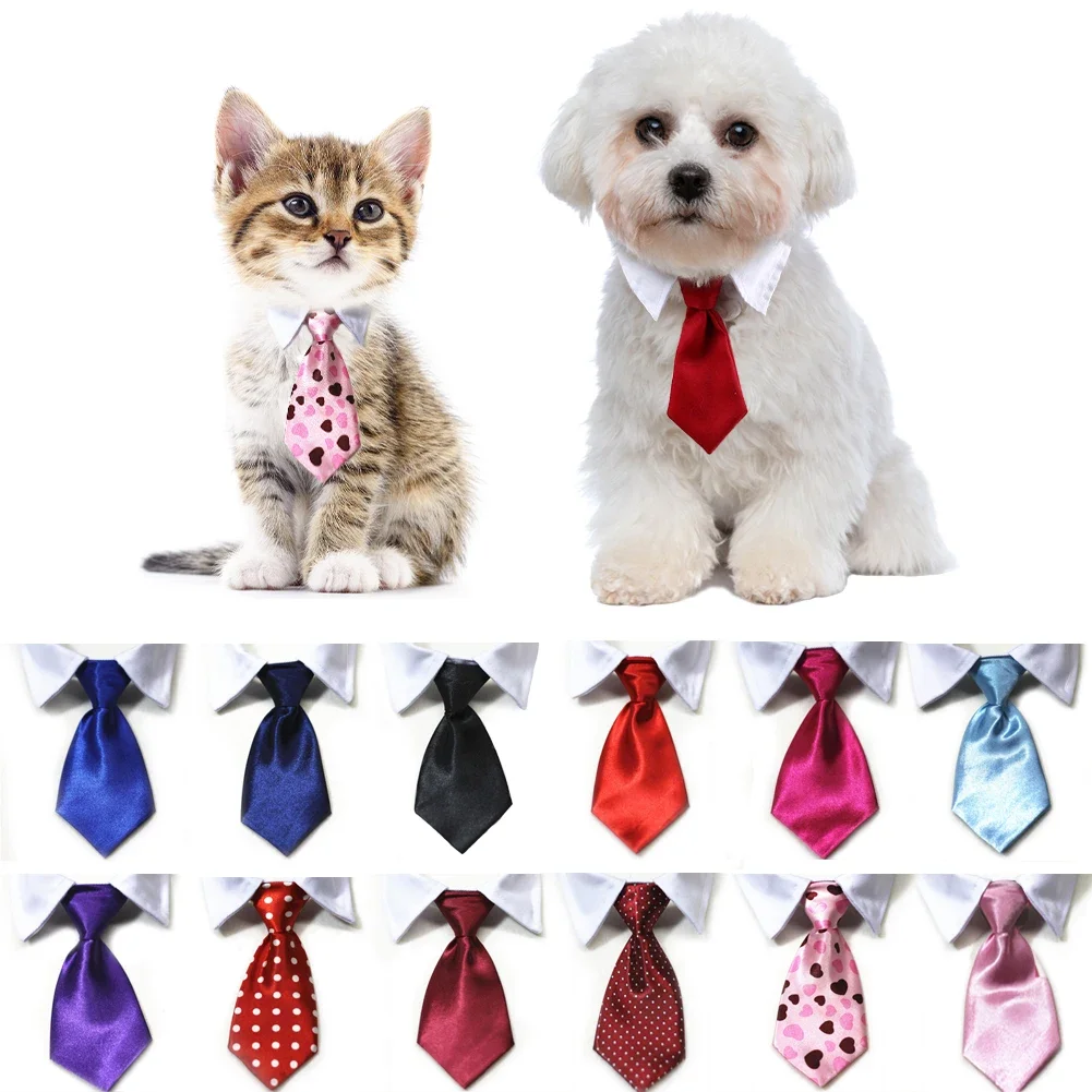 Pet Dog Cat Formal Necktie Tuxedo Bow Tie Black and Red Collar for Dog Cat Pet Accessories Suit for 1005007136590540