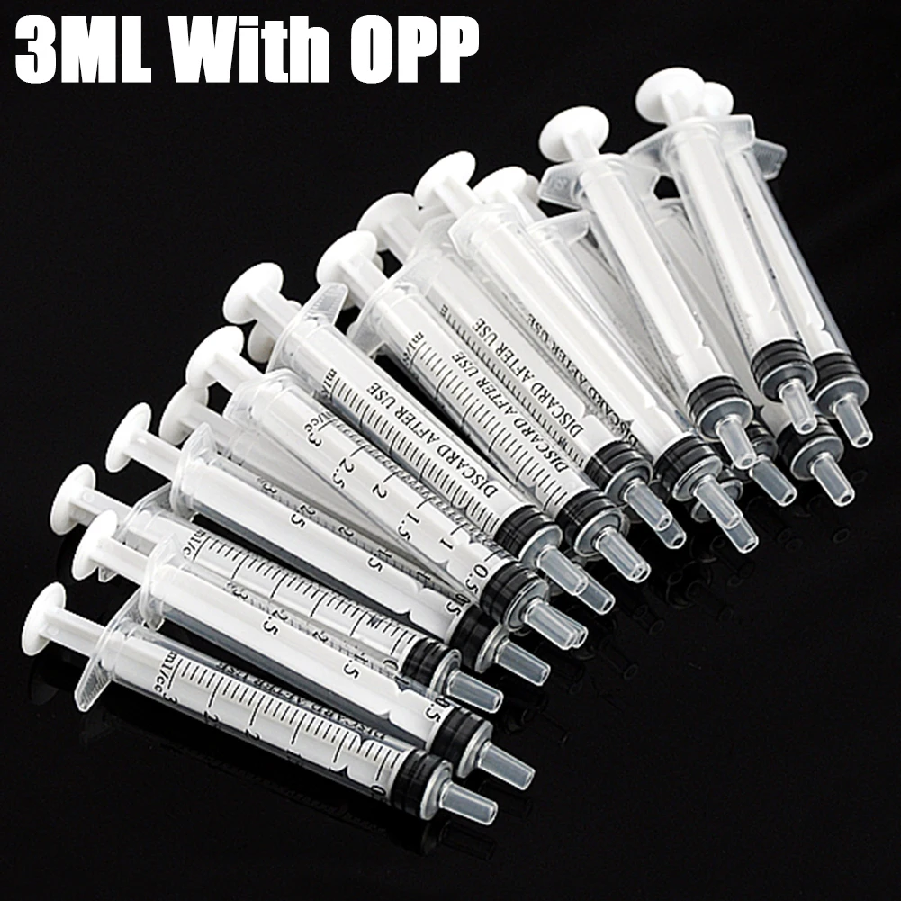 5/10/20/50/100Pcs 3ML Small Syringe Without Needles Analyze Disposable Nutrient Plastic Syring 1005007138607732