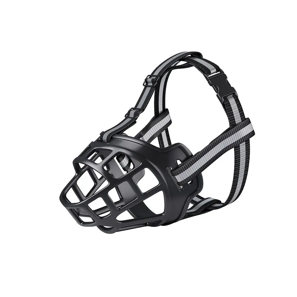 Anti-Biting Dog Mouth Cover With Reflective Strip Adjustable Dog Muzzle Can Drink Water Breathable 1005007149178481