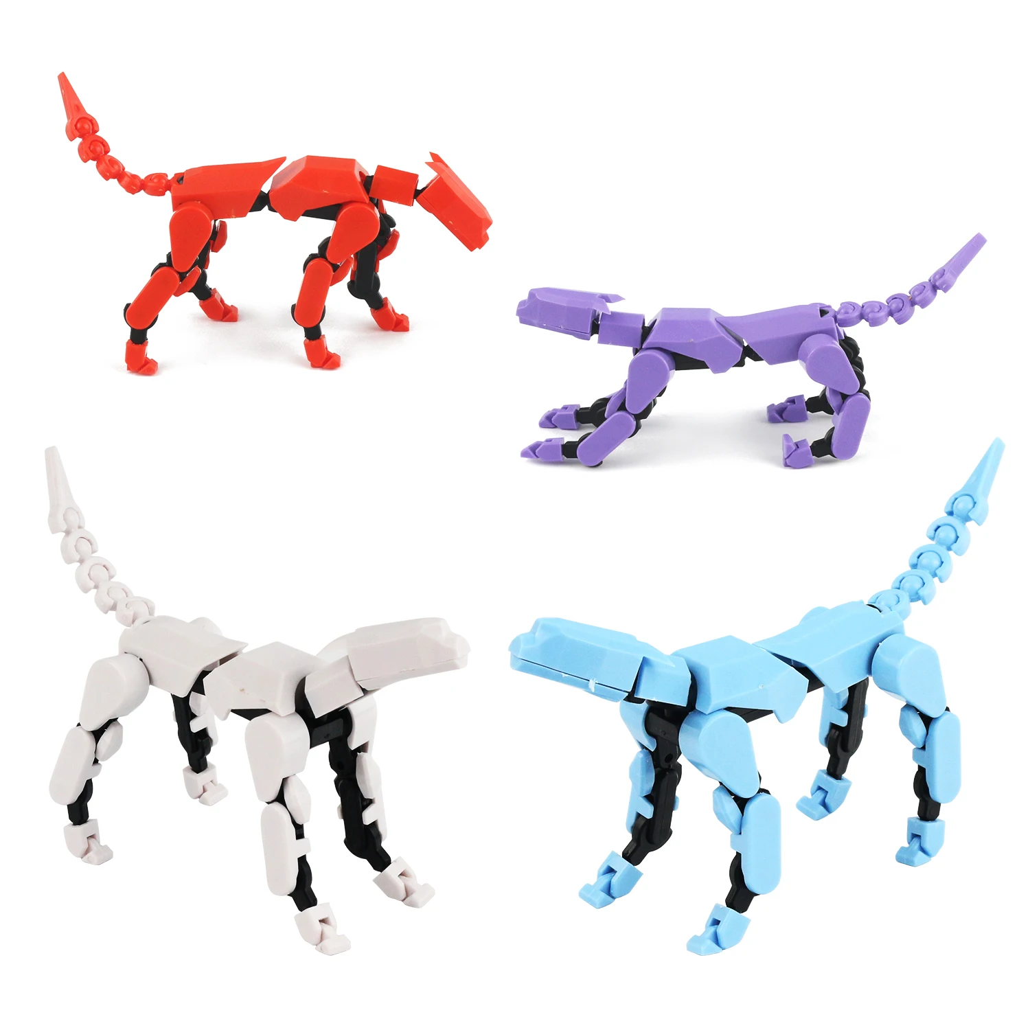 Puzzle New Unique Assembly Doll Block 3D Printing Dog Multi Joint Full Body Activity Decompression 1005007150044265
