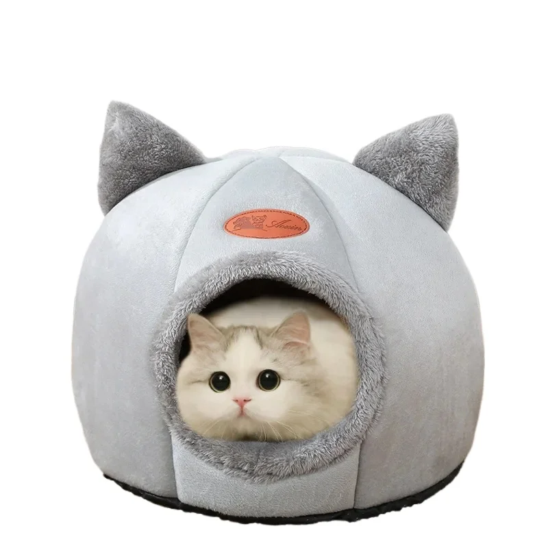 Deep Sleep Comfort in Winter Cat Bed Iittle Mat Basket Small Dog House Products Pets Tent Cozy Cave 1005007153664576