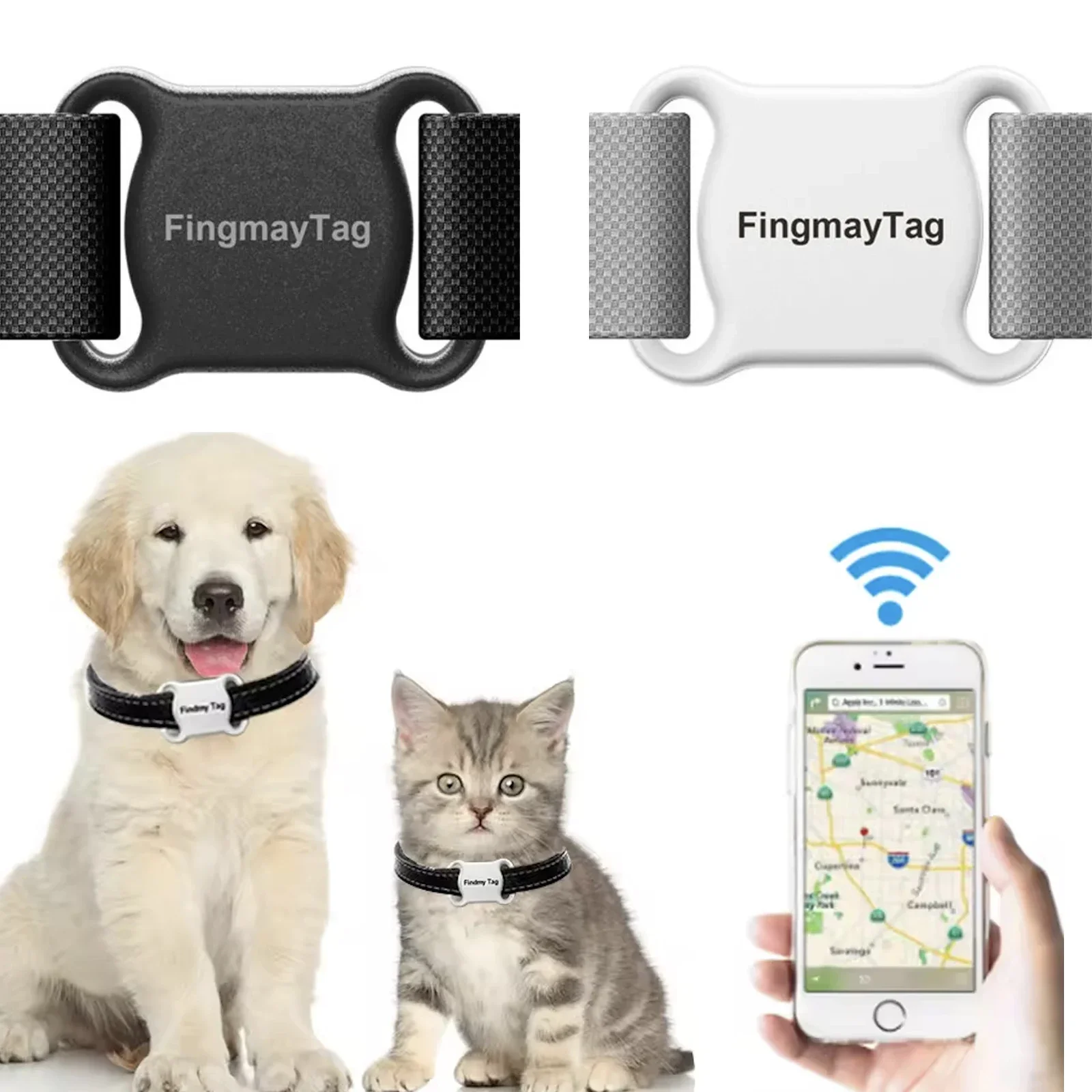 Tracker Gps for Cats Waterproof Mini Pet Anti-Lost Bluetooth Location Gps Tracker Collar 1005007167052507