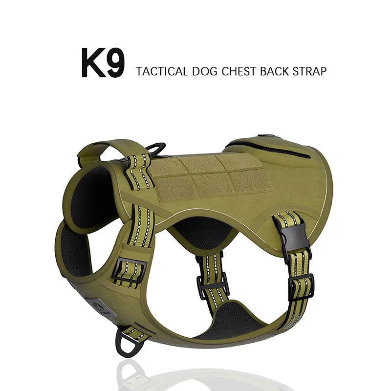 Dog Leash Tactical Dog Chest And Back Large Dog Pet Chest And Back Strap Explosion-Proof Charging 1005007167367034
