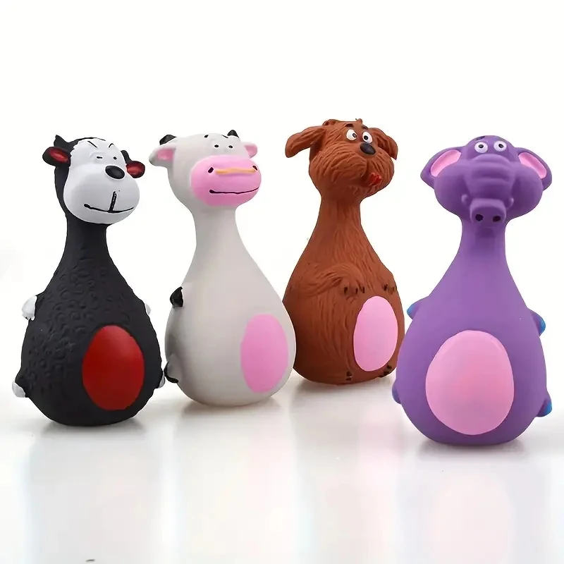 Soft Rubber Chewy Toys Four Styles Squeaky Interactive Throwing Games Cute And Fun Suitable For 1005007171719461