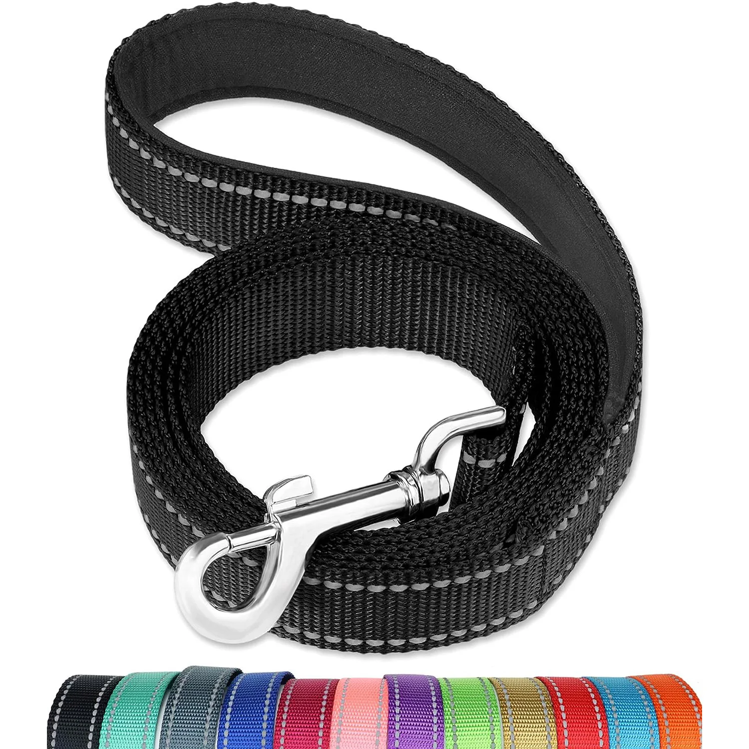 Reflective Dog Leash, Soft Padded Handle for Comfortable Training and Walking 1005007175847418