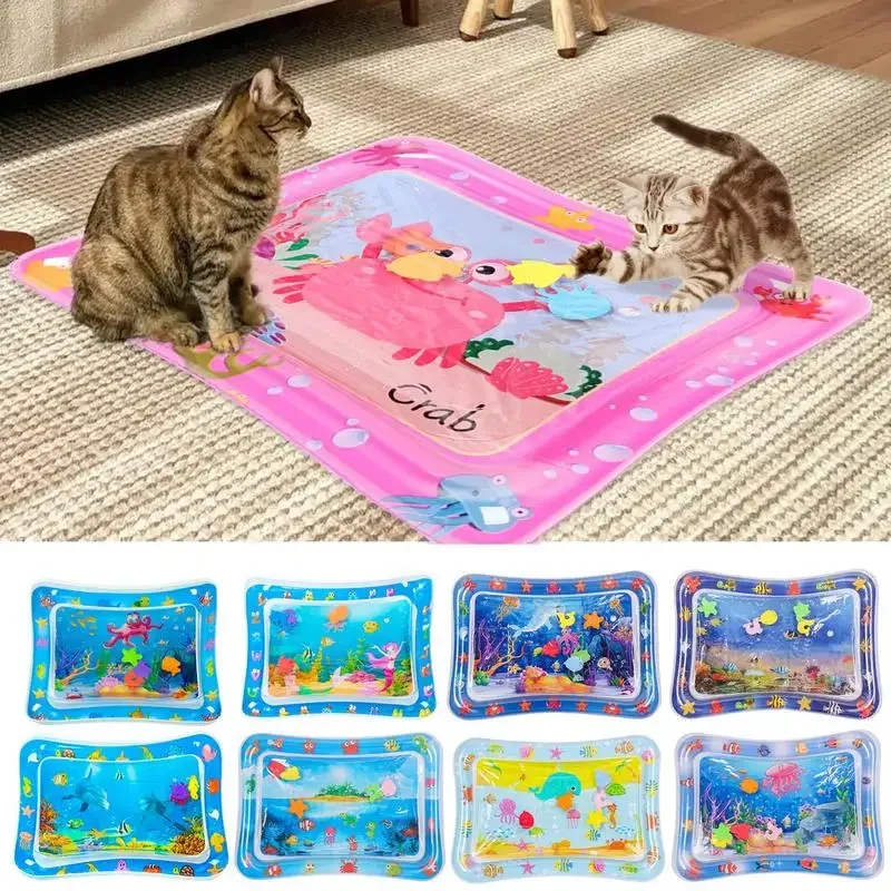 Pet Water Mat Cat Thickened Sensory Water Play Mat Cat Dog Interactive Toys Cool PVC Inflatable 1005007180978312