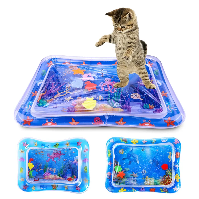 Cats Mat Water Sensory Play Mat Thickened Inflatable Water Mat Pet Supplies Cooling Mat Summer Cat 1005007197040238