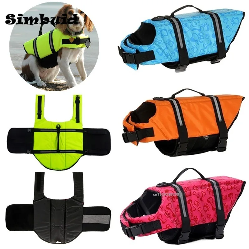 Dog Life Jacket Reflective Adjustable Large Dogs Swimwear Safety Vest Surfing Sailboat Enhanced 1005007198416249