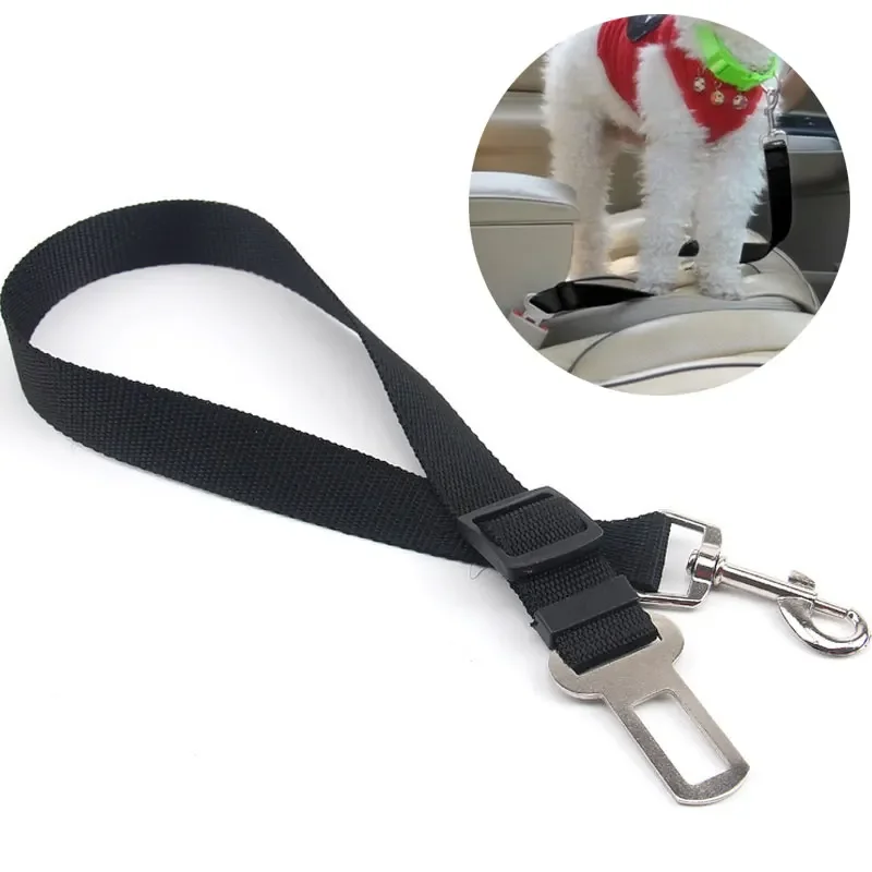 Adjustable Pet Cat Dog Car Seat Belt Pet Seat Vehicle Dog Harness Lead Clip Safety Lever Traction 1005007204372746