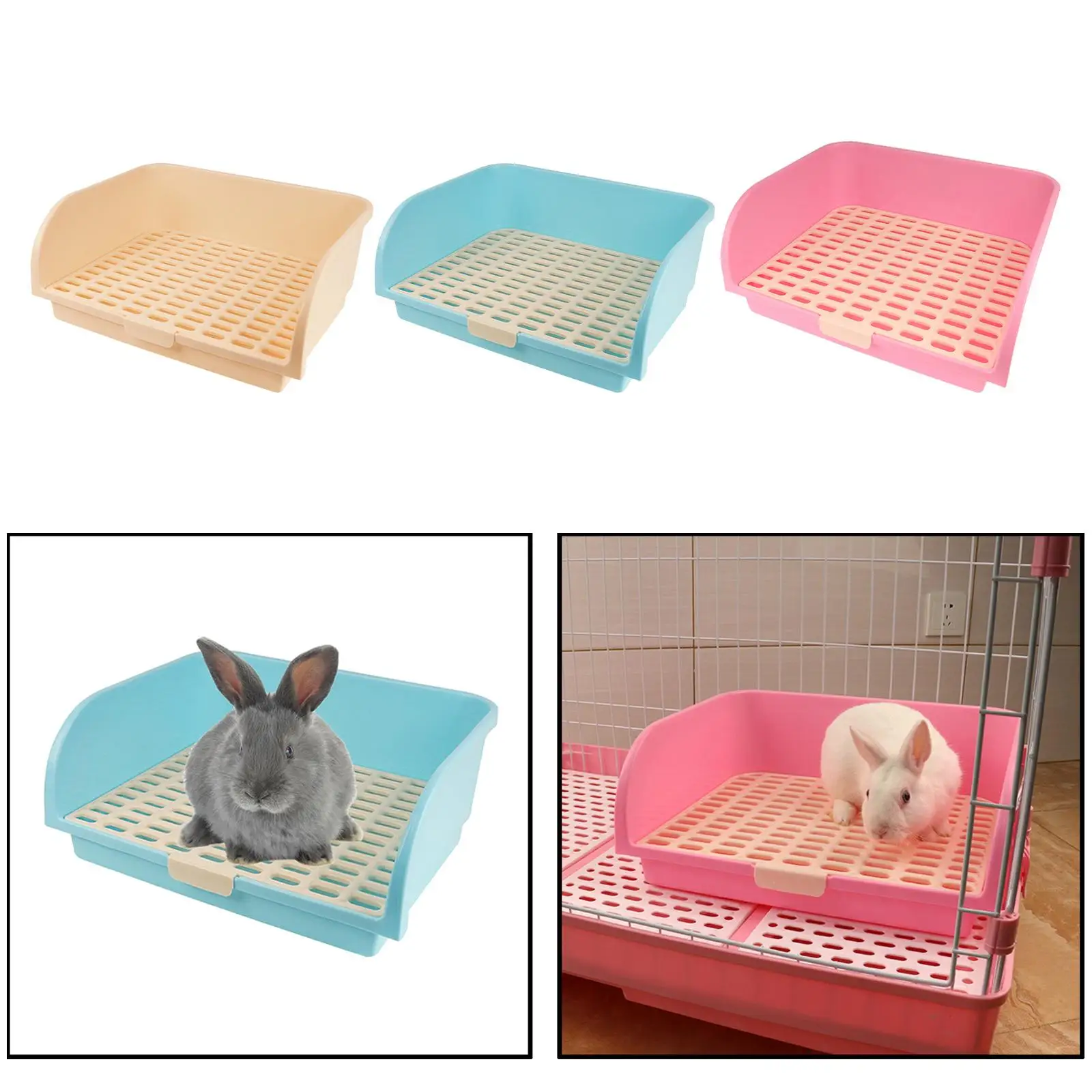 Large Rabbit Litter Box Litter Tray Toilet Pet Toilet Litter Bedding Box Potty for Ferret Bunny 1005007214810450