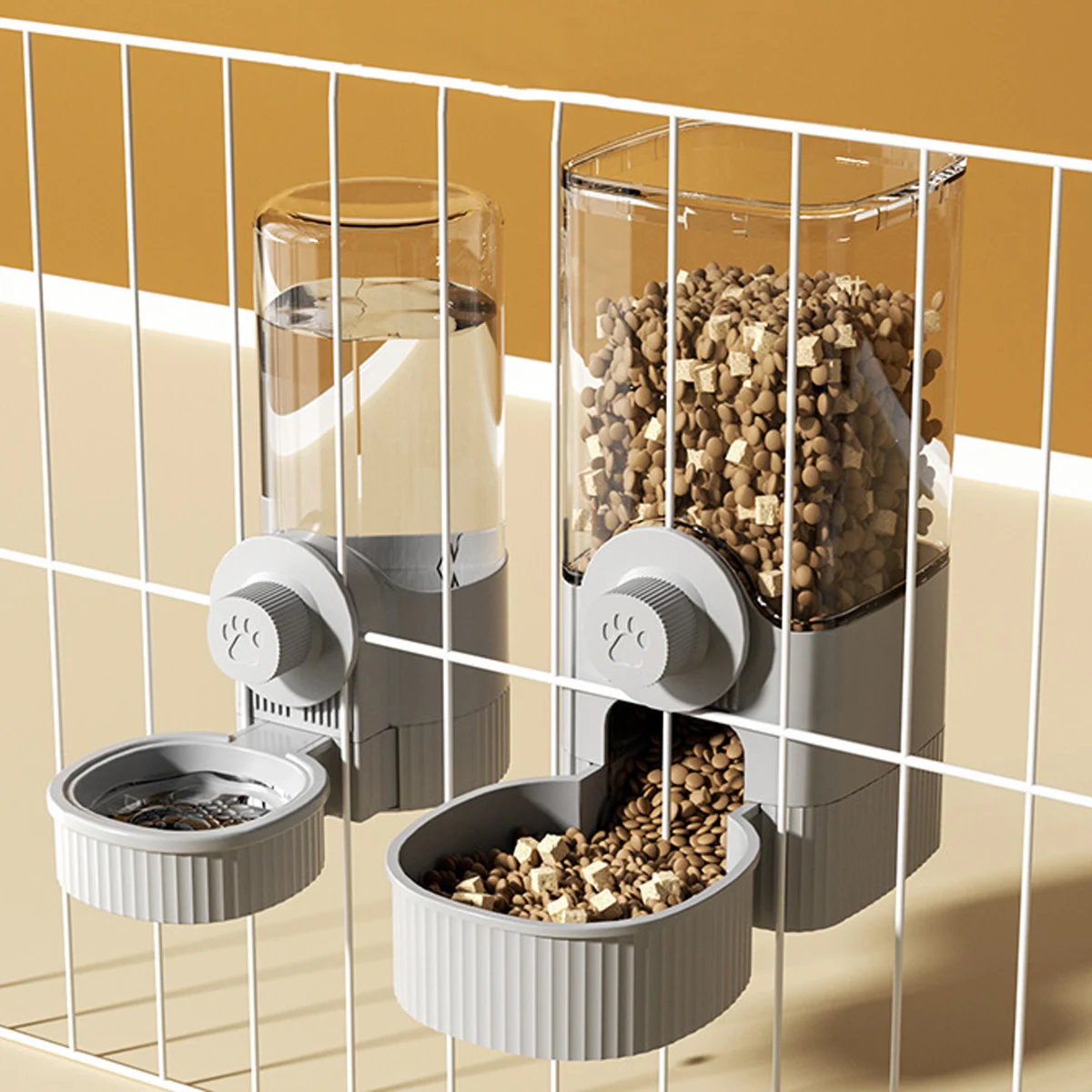 1.2L Automatic Pet Feeder Cage Hanging Bowl，Suitable for Small Puppy Cat Rabbit Food Container 1005007219217003