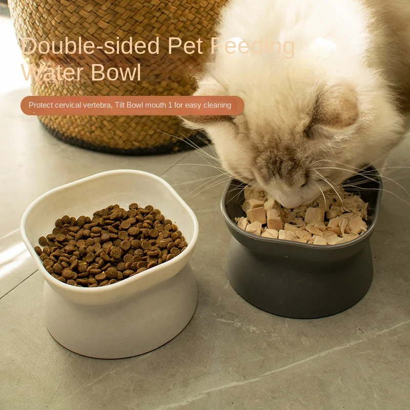 Cat High Foot Ceramics Bowls Small Medium Dog Food Water Feeder Pet Drinking Eating Dishes Cats 1005007219538210