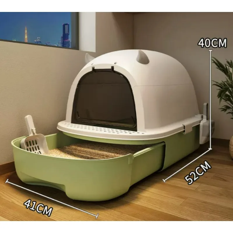 Extra Large Odor-proof Cat Litter Box Fully Enclosed Cat Toilet Foldable Storage Drawer-style Cat 1005007220087158