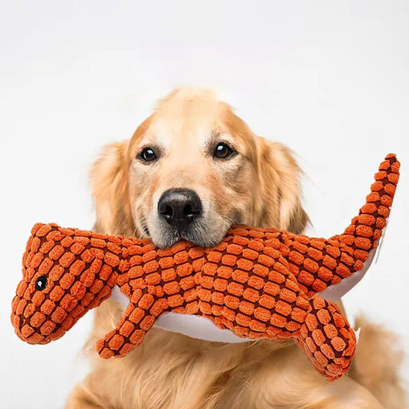 Pets Dog Chew Stuffed Funny Dinosaur Shape Cats Corn Wool Vocal Apply To Training Exercise 1005007222358930