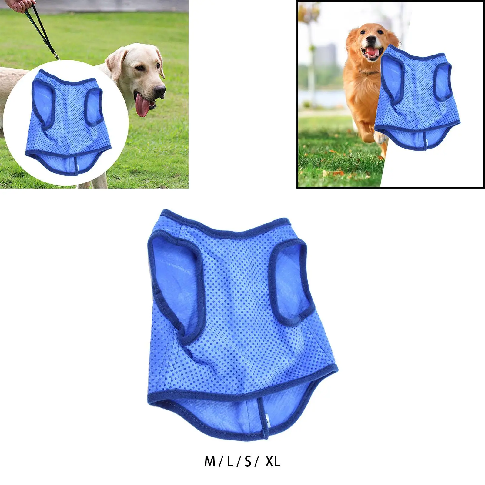 Dog Cooling Vest Portable Evaporative Comfort for Dogs Lightweight Instant Cooling Mesh Ice Vest 1005007228529252