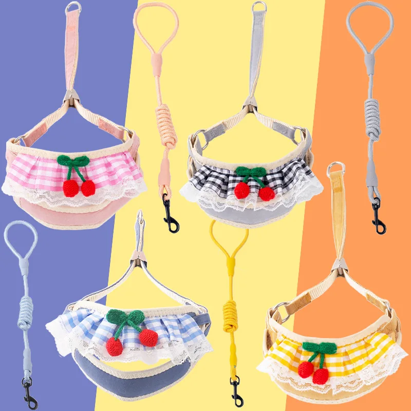 Dog Leash Cute Harness Cat Leash Teddy Small Pet Supplies Dog Leash 1005007232560404