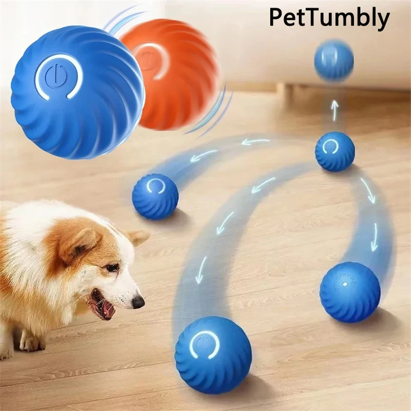 Smart Dog Toys Ball Electronic Interactive Pet Toy Moving Ball USB Automatic Moving Bouncing for 1005007235269191