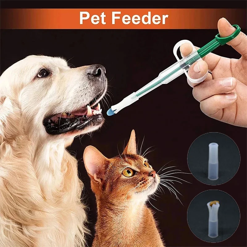 1/5/10Pcs Pet Pill Applicator Cats Dogs Syringe Pill Water Milk Tube Feeder Drinker Deworming 1005007257861892