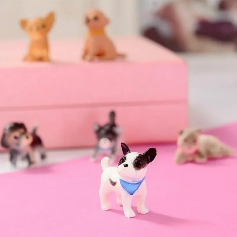 1:12 6-piece Scale Simulation Cat and Dog Doll House Miniature Model Doll House Decoration Doll 1005007259698057