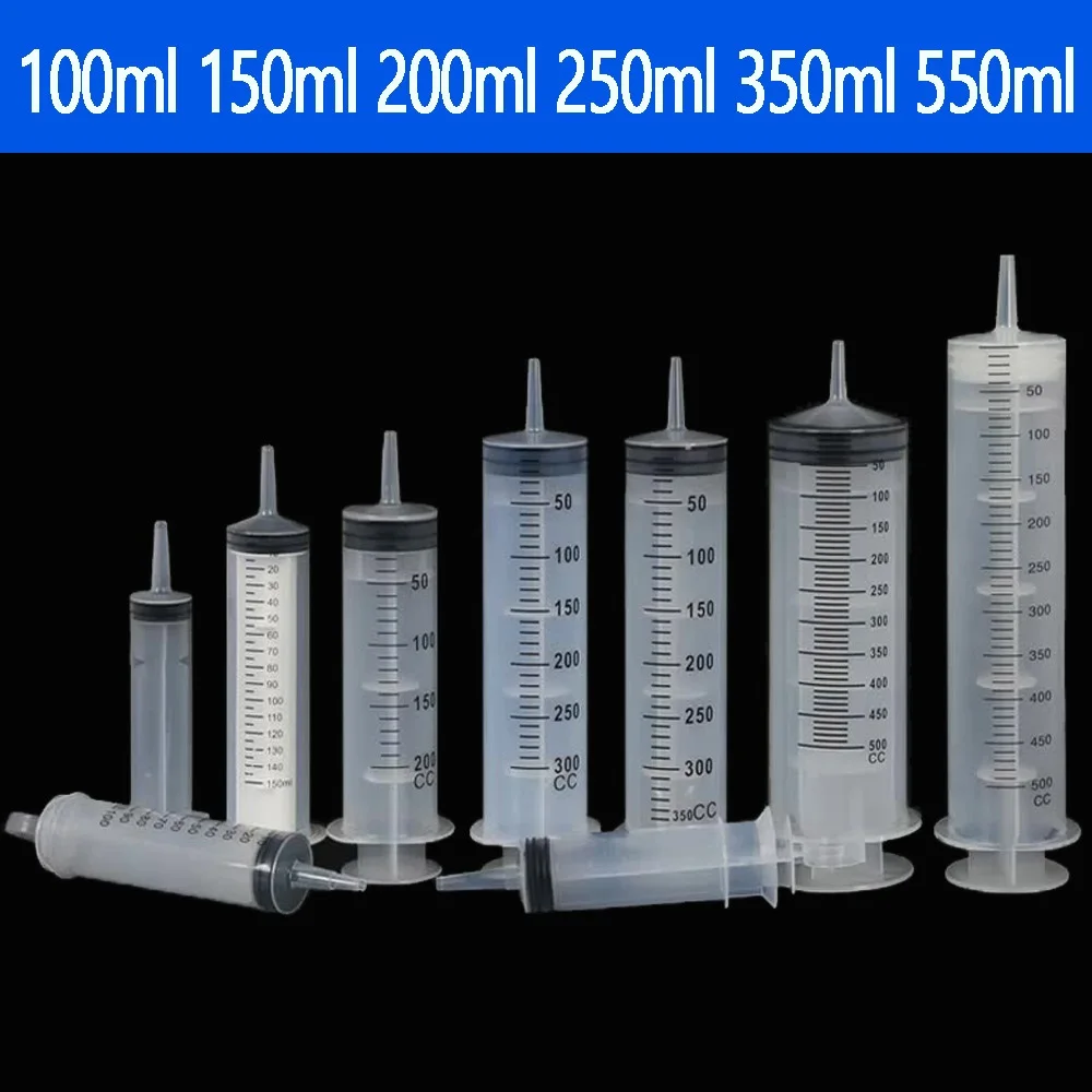 Multifunction 100ml-550ml Syringe Large Capacity With 100cm Hose Pump Measuring Washable Injector 1005007262583078