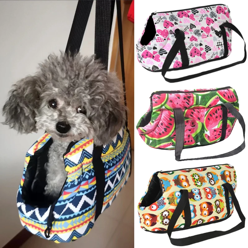 Dog Carrier For Small Dogs Cats Portable Soft Side Yorkshire Backpack Winter Fleece Puppy Handbag 1005007285826960