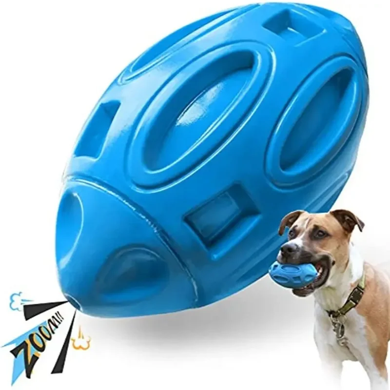Squeaky Dog Toys for Aggressive Chewers Rubber Puppy Chew Ball Teeth grinding cleaning Durable Pet 1005007287136341