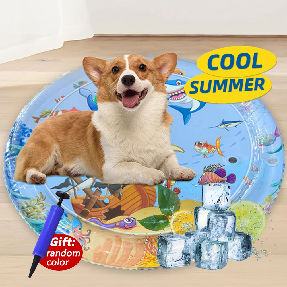 Summer Cooling Pet Water Bed Cushion Ice Pad Dog Sleeping Square Mat for Puppy Dogs Cats Pet Kennel 1005007287490437