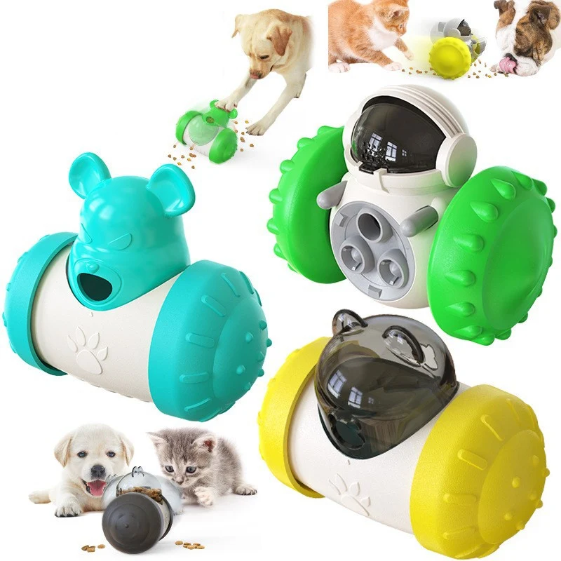 Dog Puzzle Toys Pet Food Interactive Tumbler Slow Feeder Puppy Toy Snack Treat Dispenser for Pet 1005007287923514